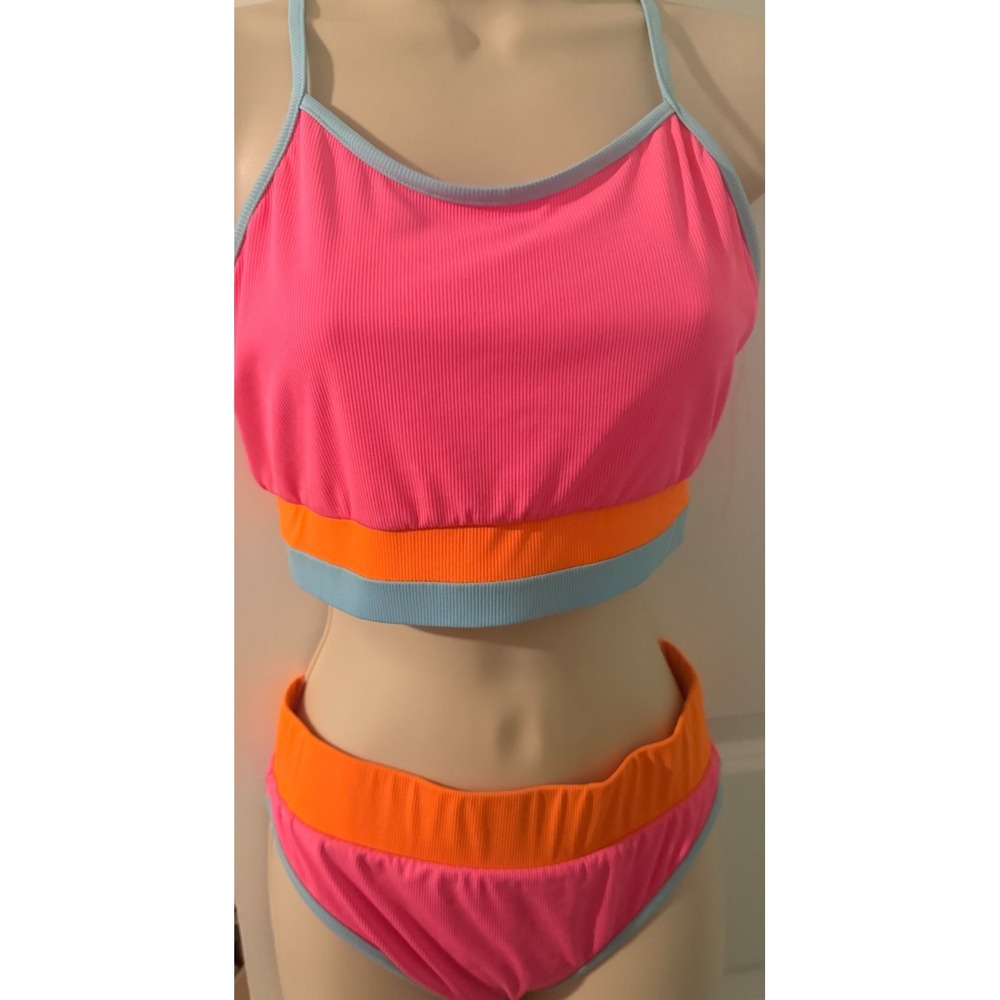 Andy & Evan 2-Piece Bikini Swimsuit Youth Girls Sz XL (16)